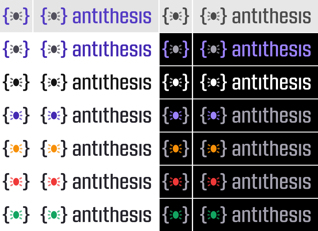 Antithesis logo variations