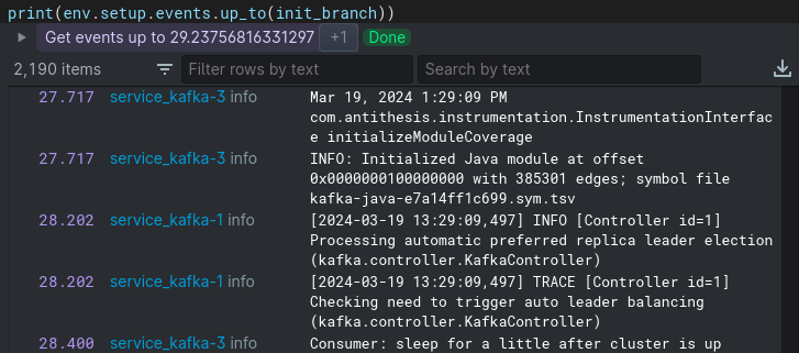 log example