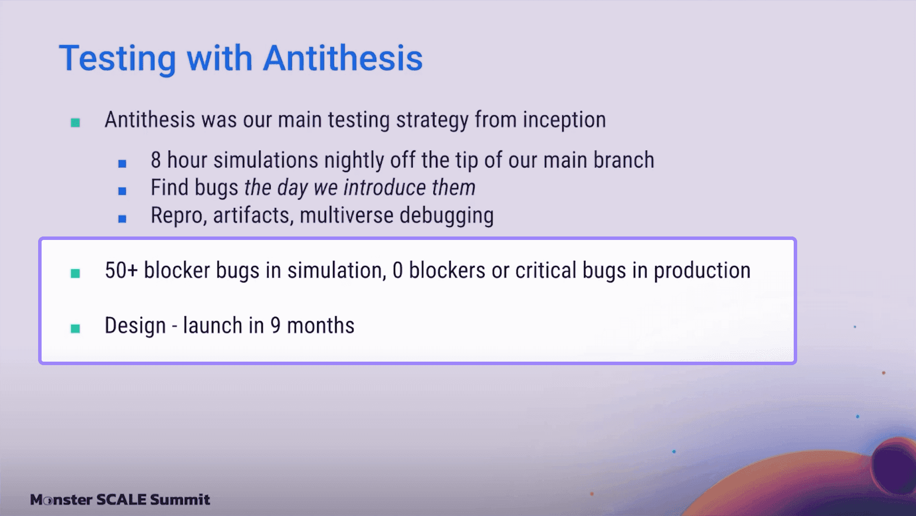 0 bugs in production